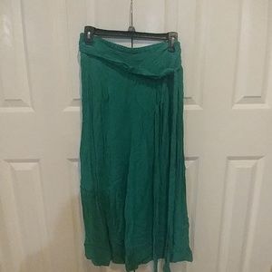 Free People green capris
